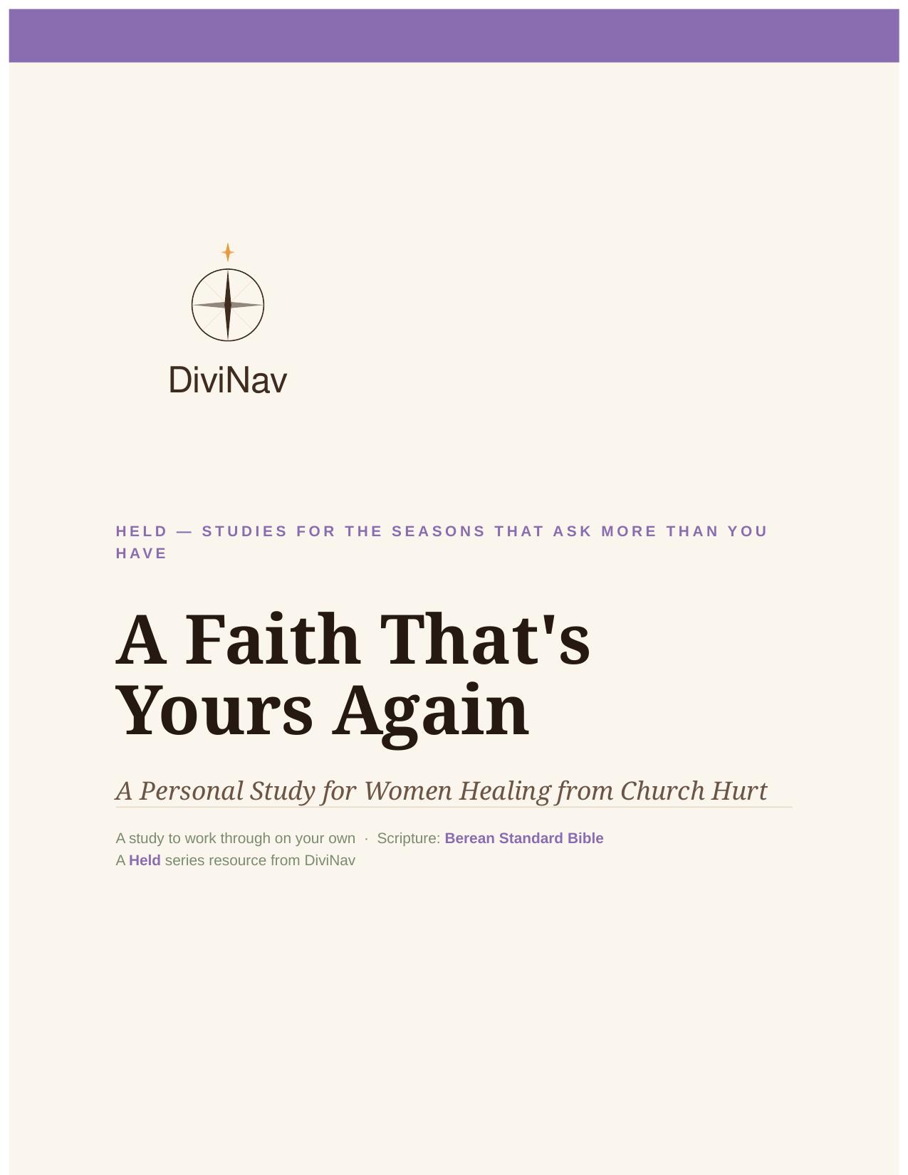 A Faith That's Yours Again cover