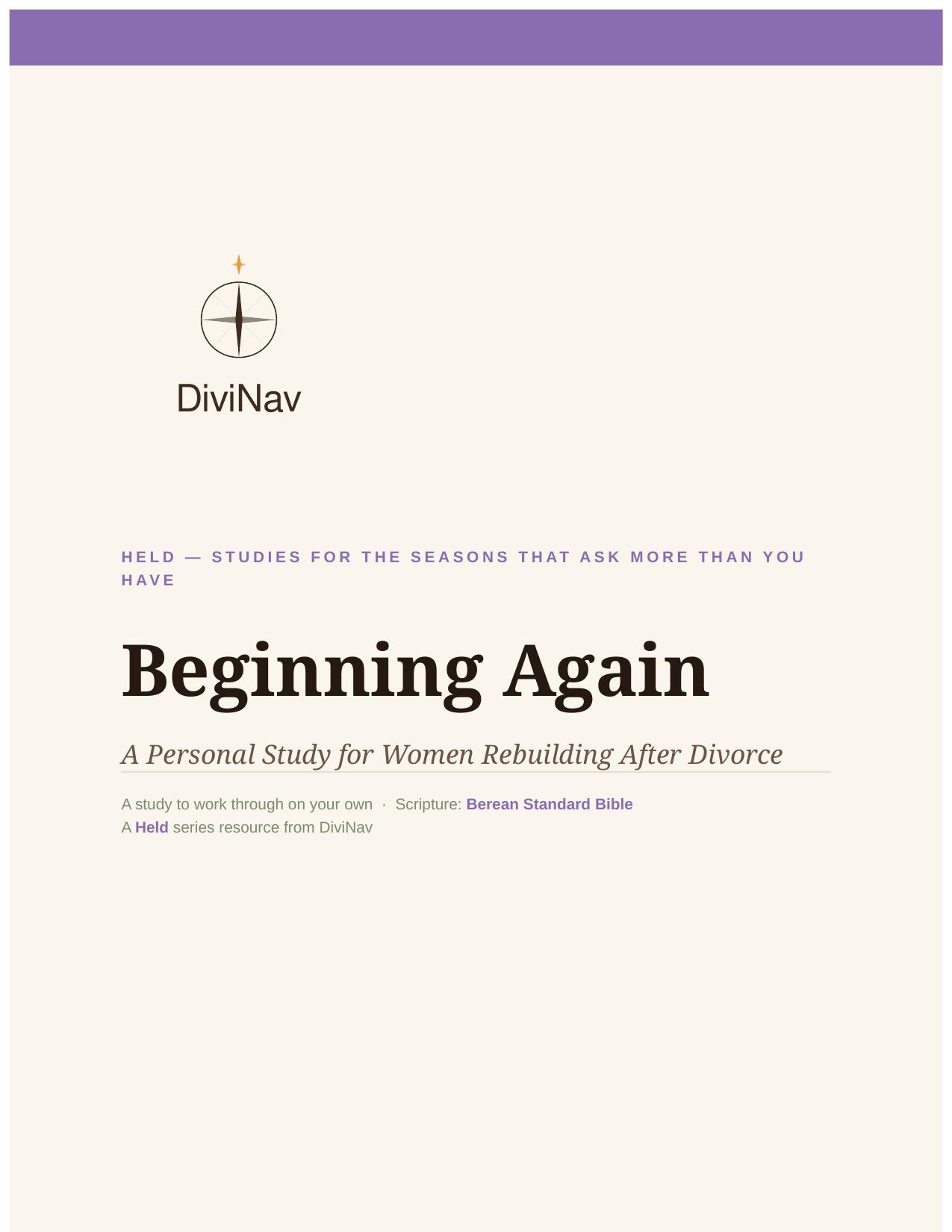Beginning Again cover
