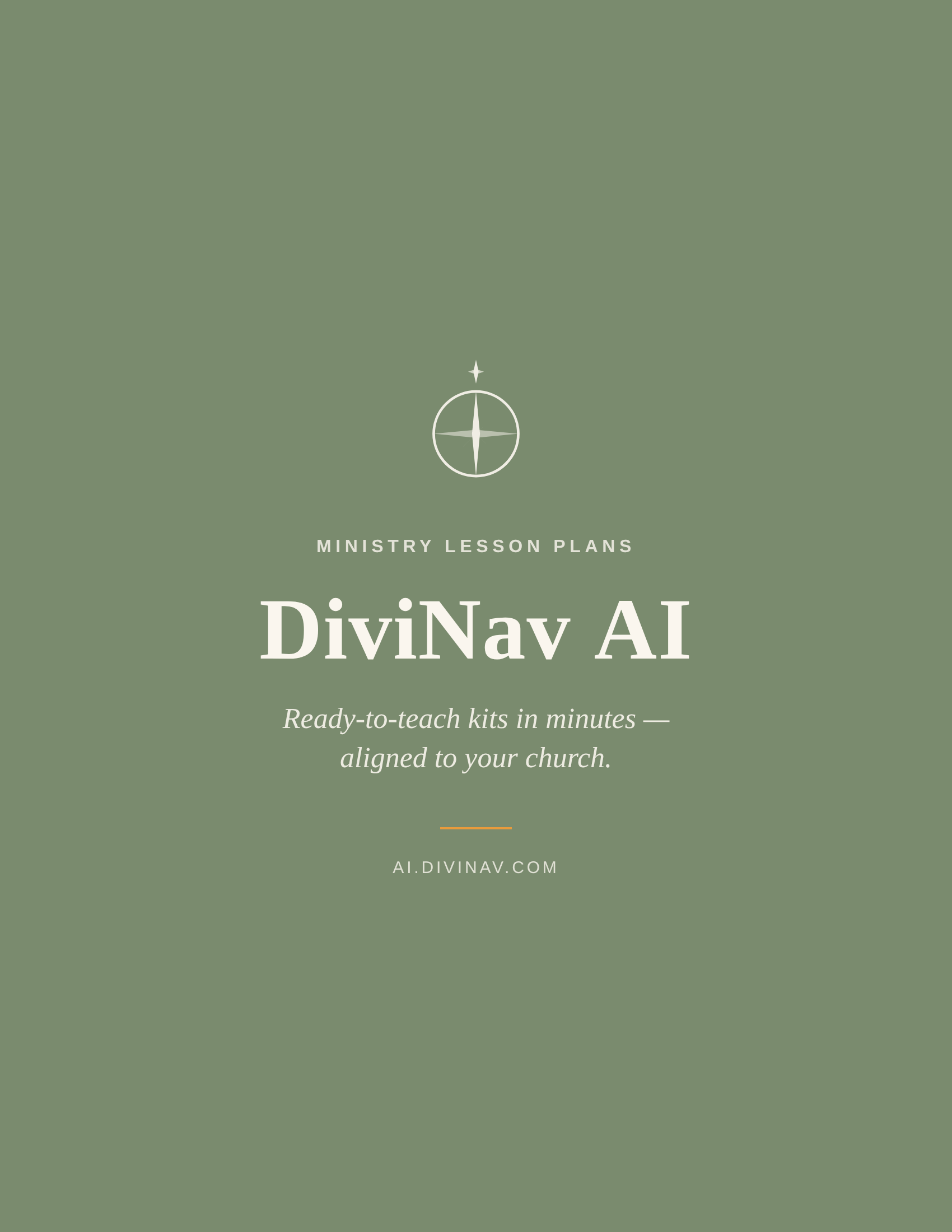 DiviNav AI &mdash; ministry lesson plans