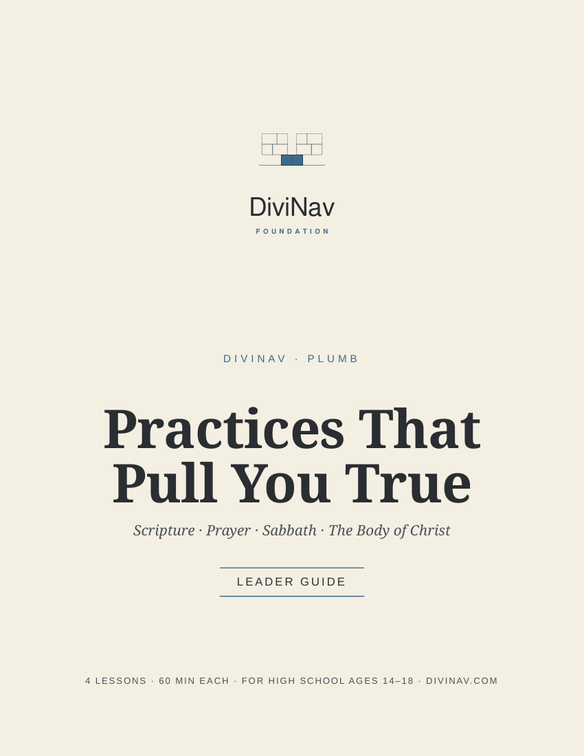 DiviNav Plumb &mdash; Leader Guide cover