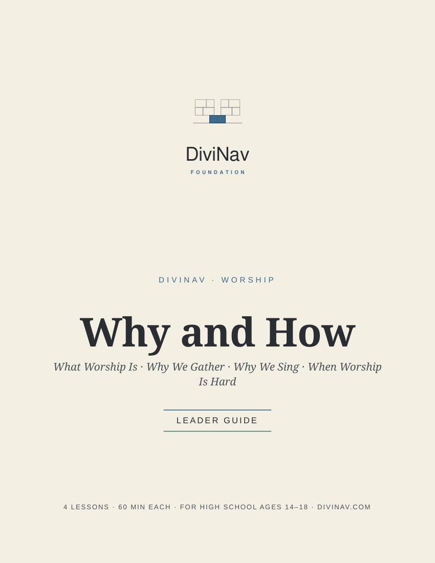 DiviNav Worship &mdash; Leader Guide cover