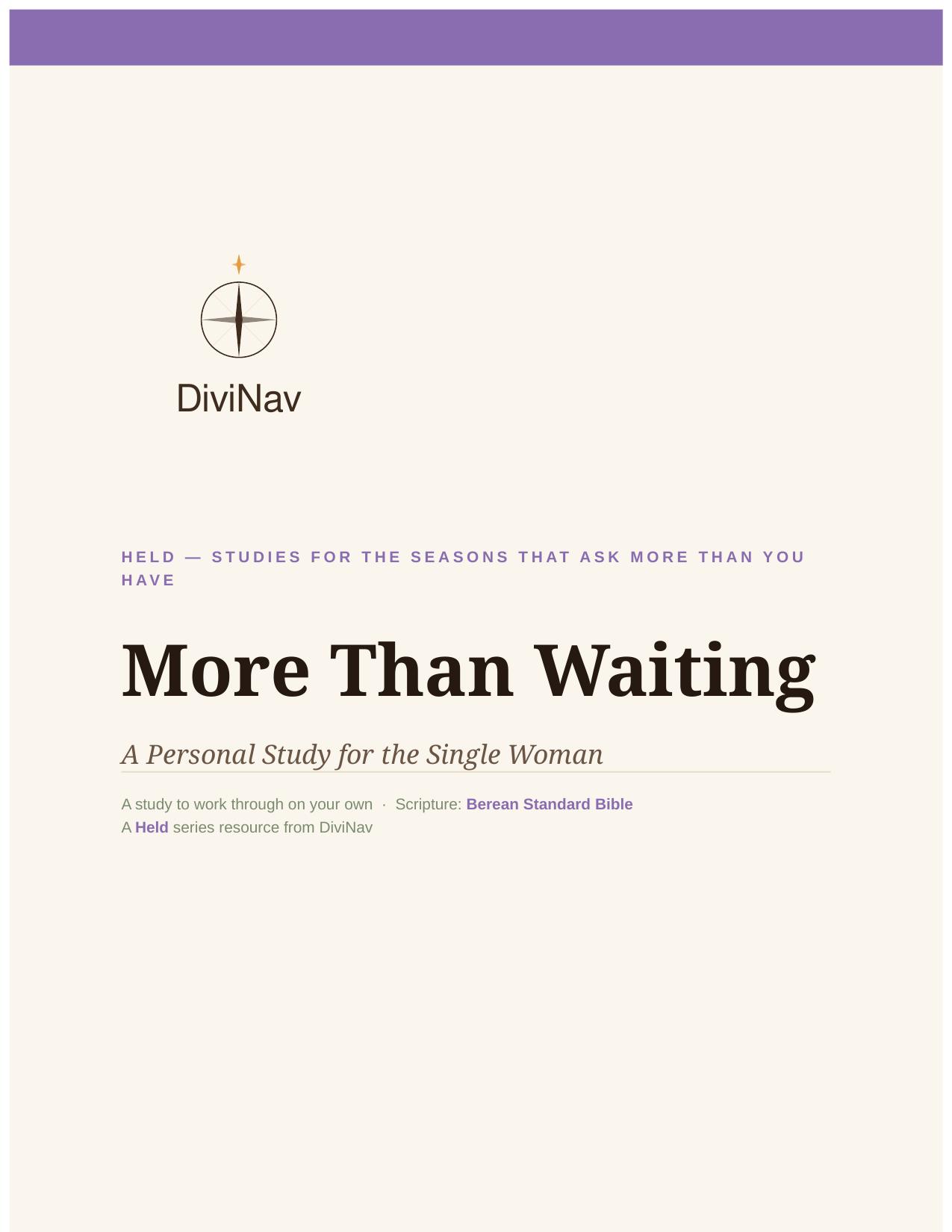 More Than Waiting cover