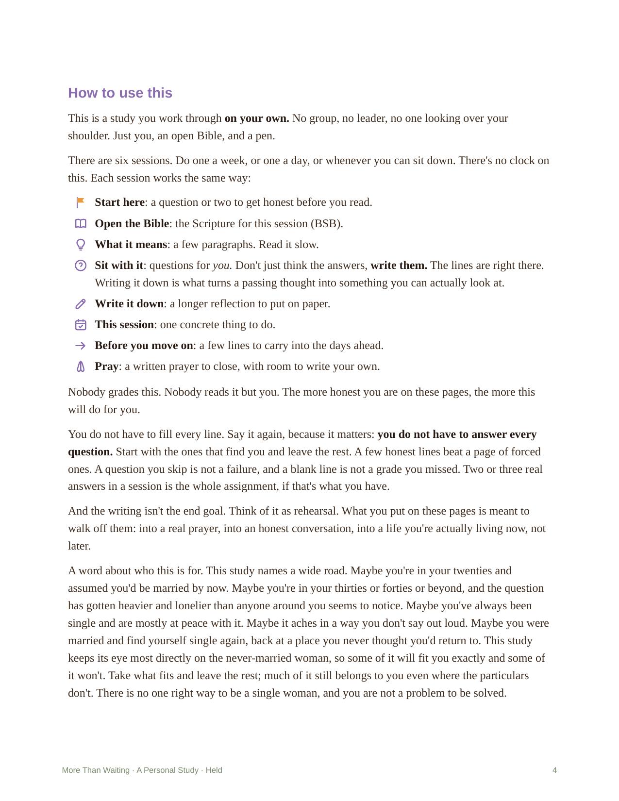 More Than Waiting &mdash; Room to write