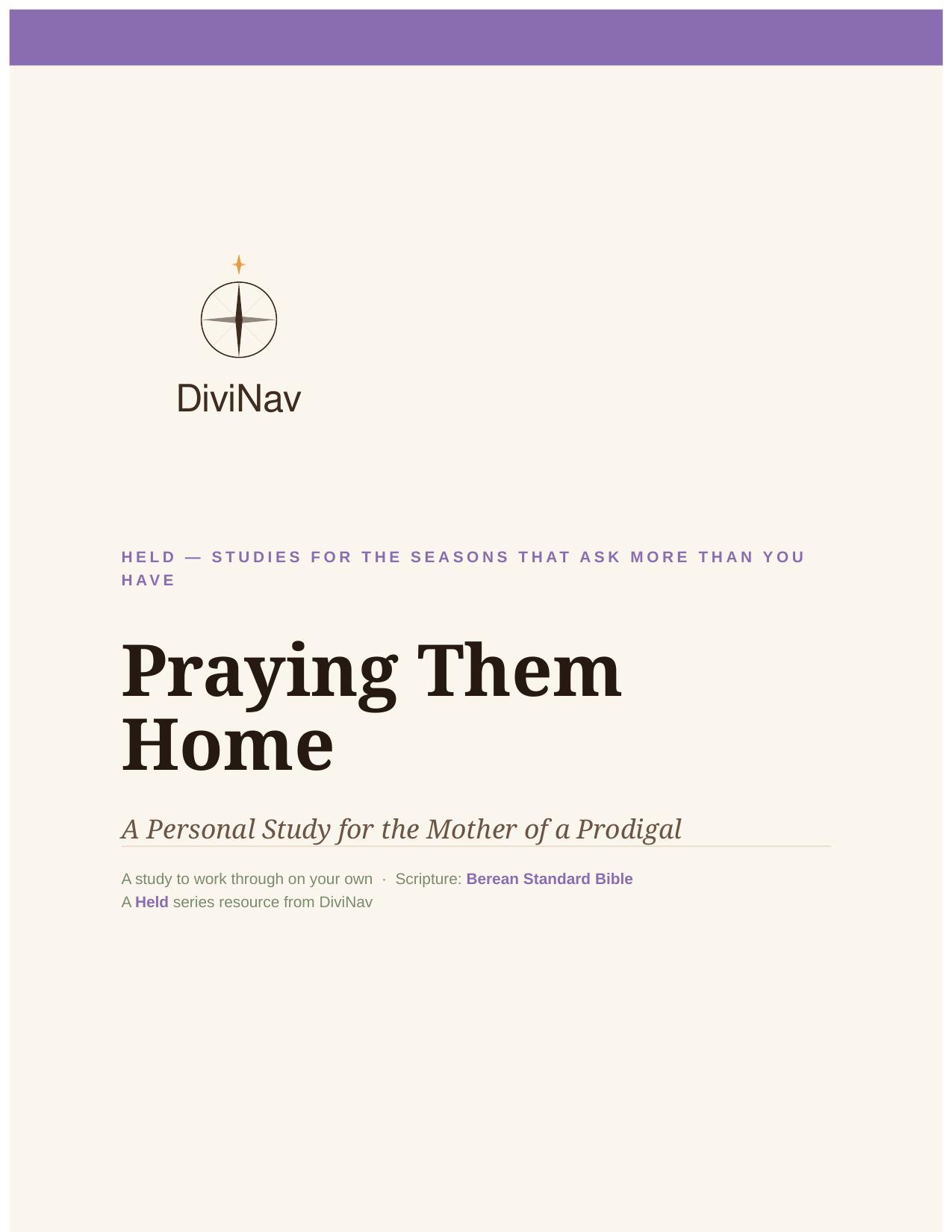 Praying Them Home cover