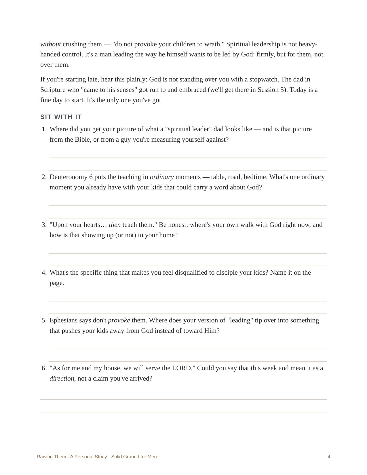 Raising Them &mdash; Room to write