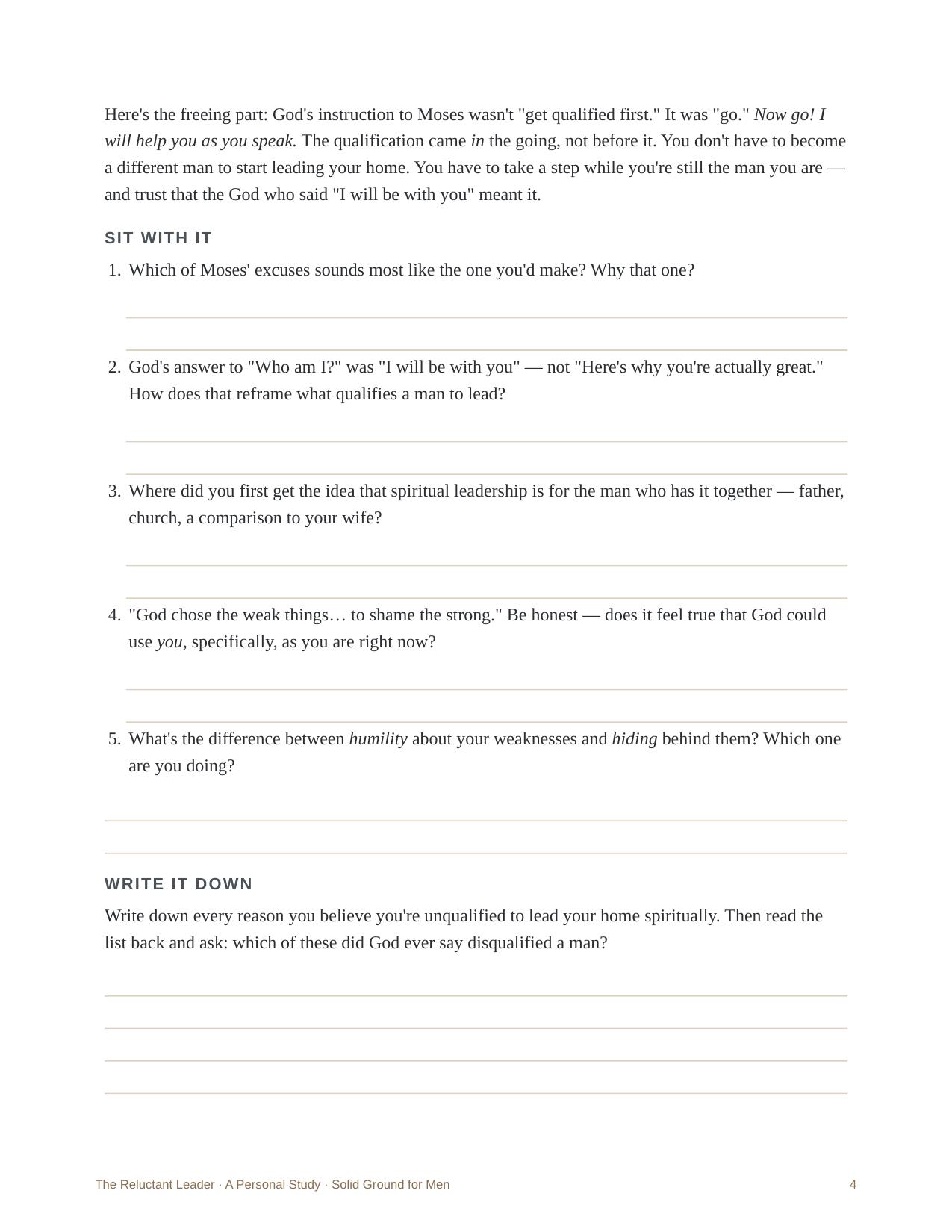 The Reluctant Leader &mdash; Room to write