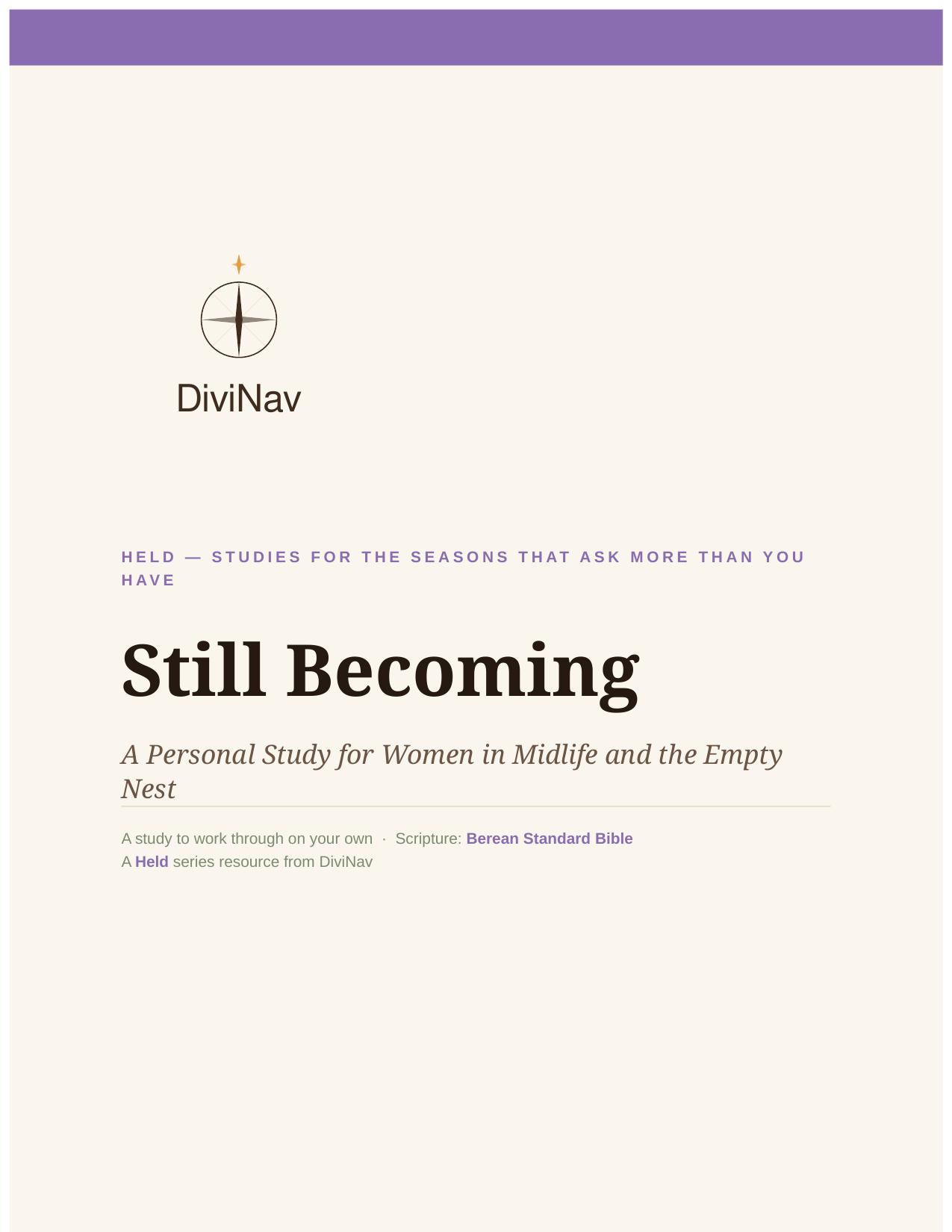 Still Becoming cover